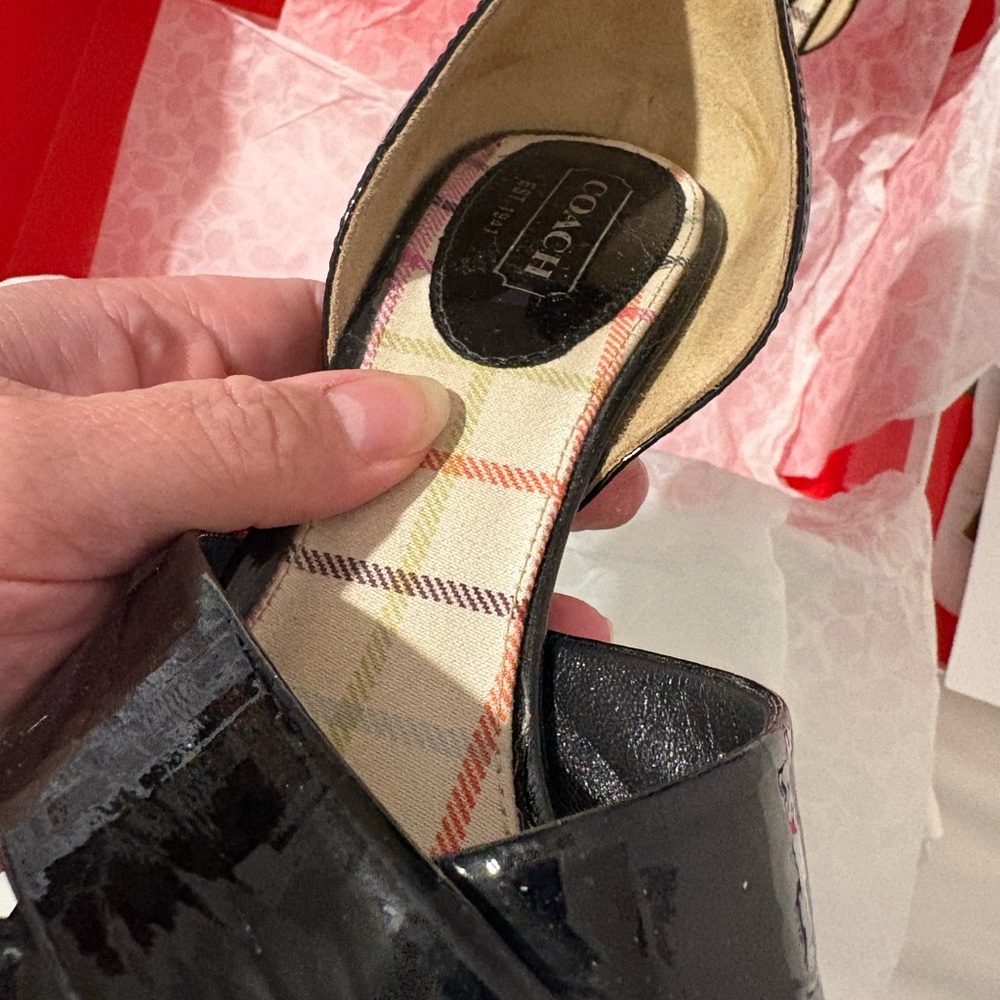 Coach Black Bardot Heels - Picture 4 of 16